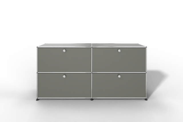 Farbe wählbar - USM Haller Sideboard, mit 4 Klapptüren