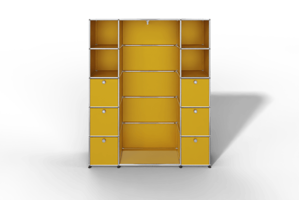 USM Haller Garderobe, 1450 mm breit, mit Klapptüren