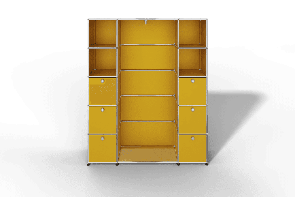 Garderobe, 1450 mm breit mit Klapptüren