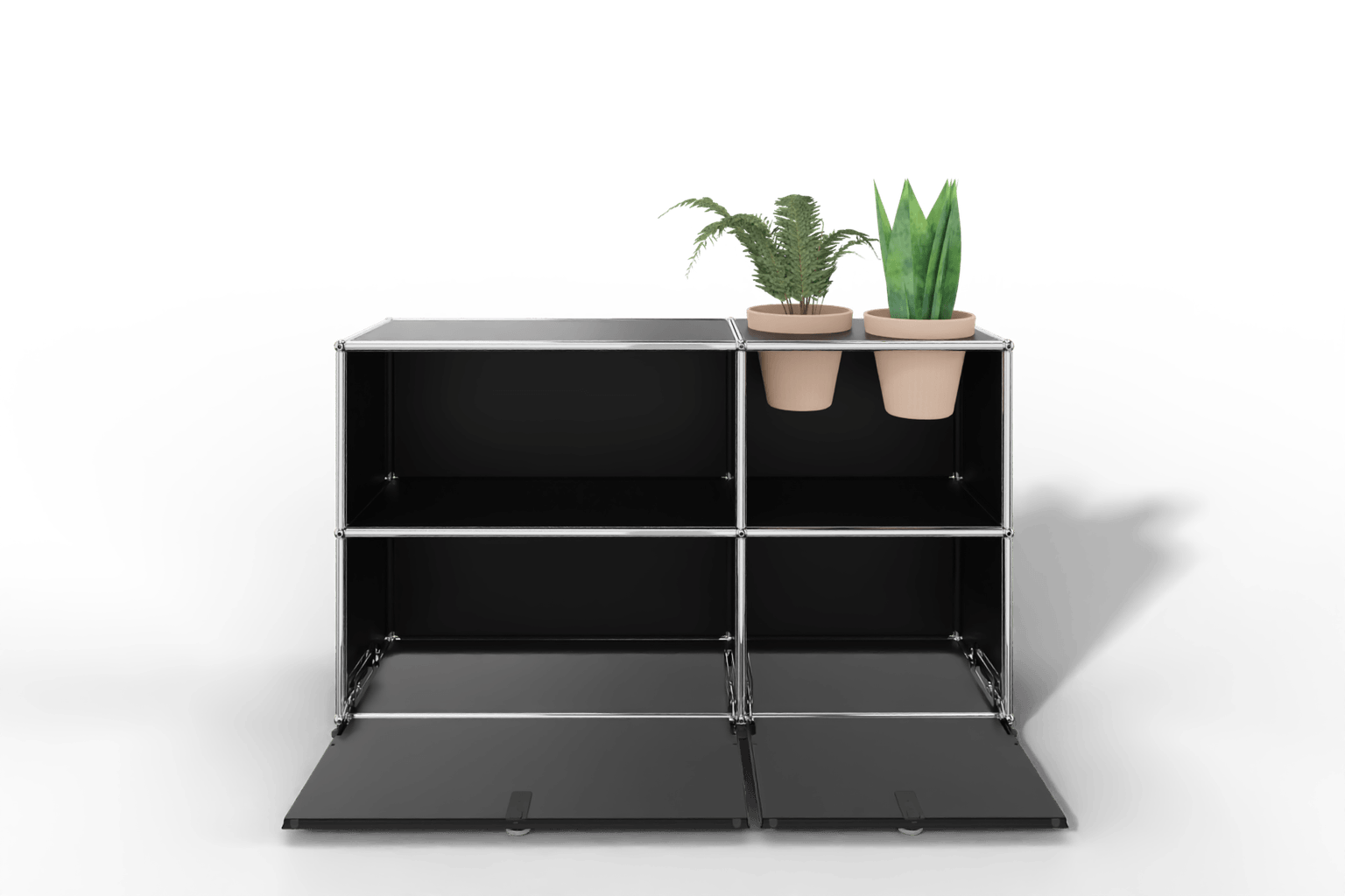 USM Haller Sideboard mit Klapptüren und Pflanzeneinsatz Produktbild