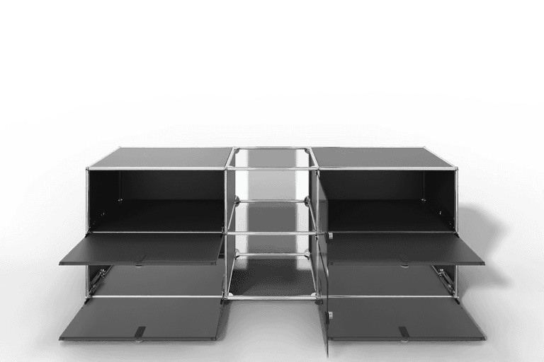 USM Haller Sideboard mit Vitrinen-Element Produktbild