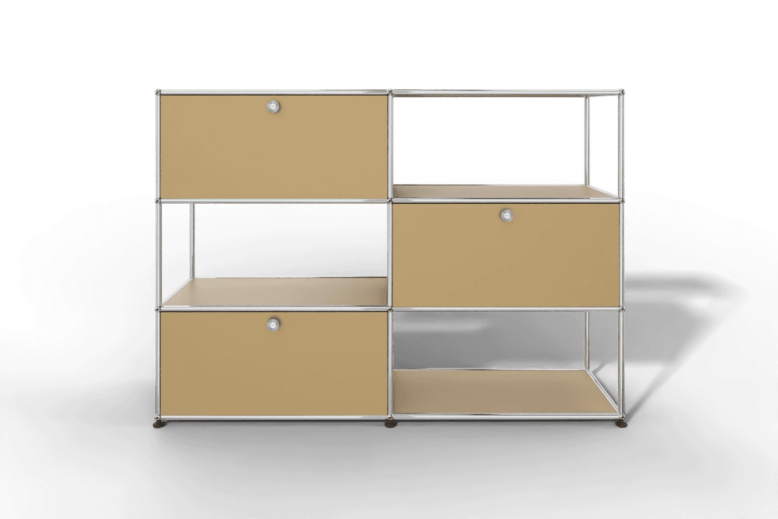 USM Haller Highboard/Raumteiler, 3 offene Elemente, 3 Klapptüren Produktbild