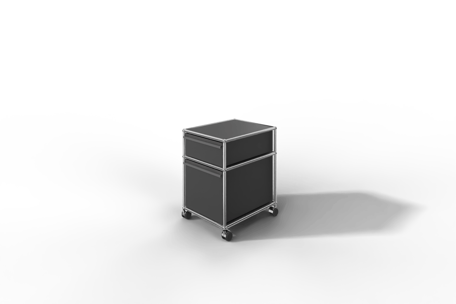 USM Haller Rollcontainer mit Hängeregistratur, wahlweise abschließbar. 14 Farben konfigurierbar. Produktbild