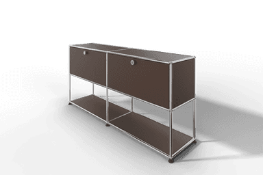 USM Haller Sideboard, 2 Klapptüren, untere Ebene offen Produktbild