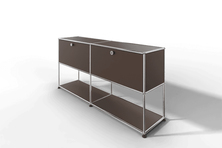 USM Haller Sideboard, 2 Klapptüren, untere Ebene offen Produktbild
