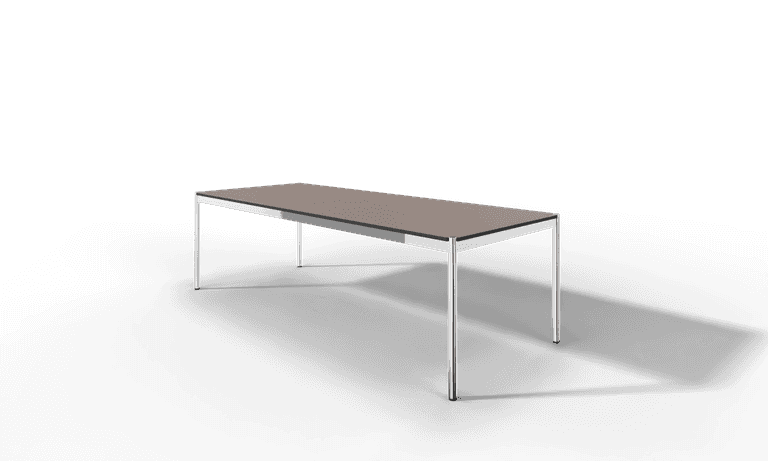 USM Haller Tisch, Tiefe 1000 mm, Linoleum beschichtet, aus 5 Farben wählbar, Tischlänge wählbar Produktbild