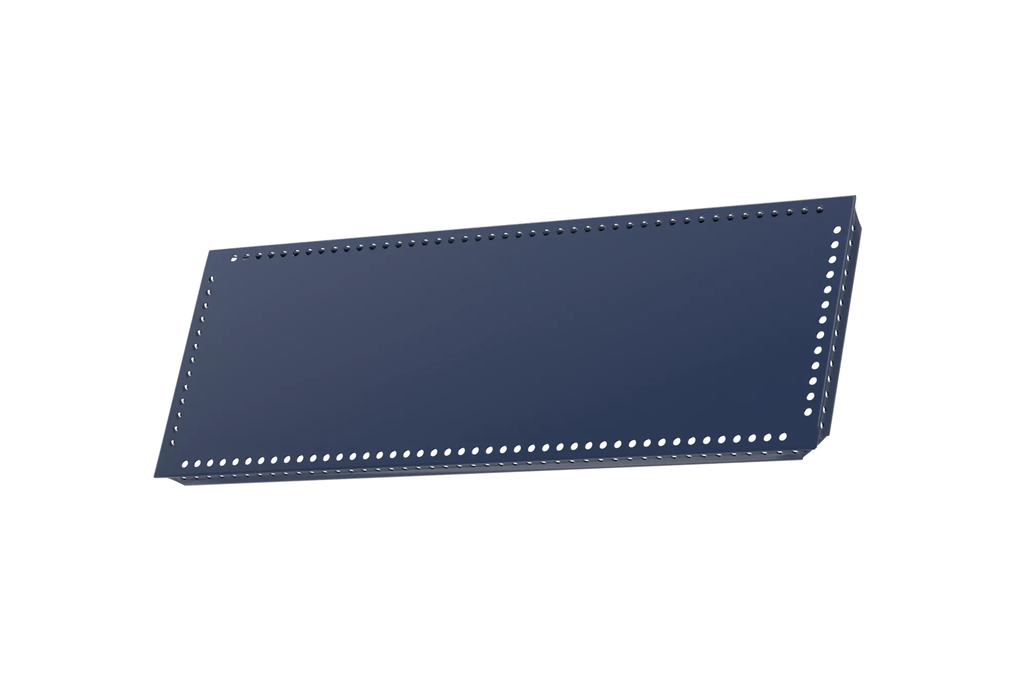 USM Haller Tablar Gelocht Stahlblau 500x175 Produktbild