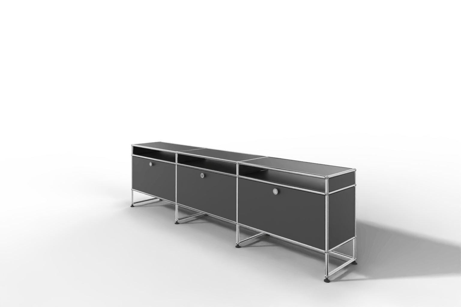 USM Haller TV-Lowboard, von Paul Schärer & Fritz Haller Produktbild