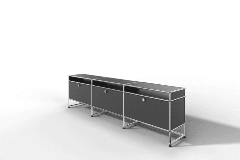 USM Haller TV-Lowboard, von Paul Schärer & Fritz Haller Produktbild