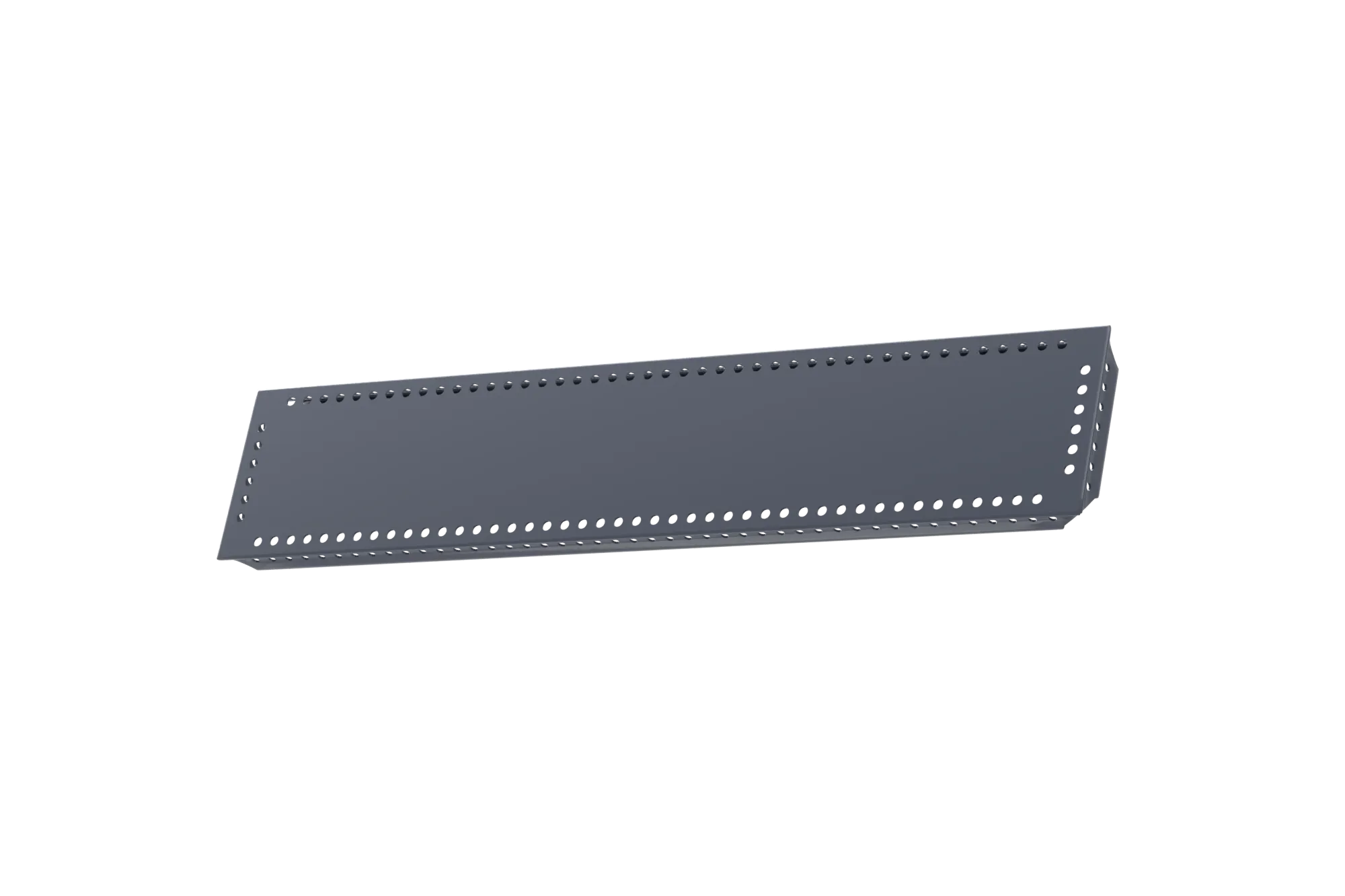 USM Haller Tablar Gelocht Mittelgrau 500x100 Produktbild