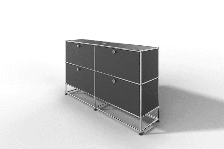 USM Haller Sideboard, mit 4 Klapptüren und Sockel von Paul Schärer & Fritz Haller Produktbild