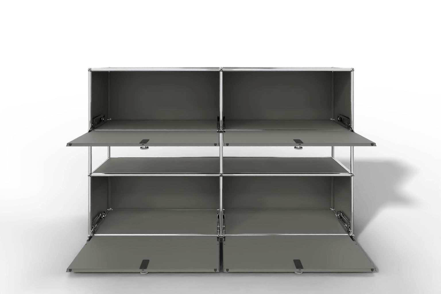 USM Haller Highboard mit 4 Klapptüren und offener Ebene Produktbild