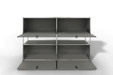 USM Haller Highboard mit 4 Klapptüren und offener Ebene Produktbild