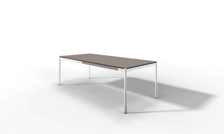 USM Haller Tisch, Tiefe 1000 mm, Linoleum beschichtet, aus 5 Farben wählbar, Tischlänge wählbar Produktbild