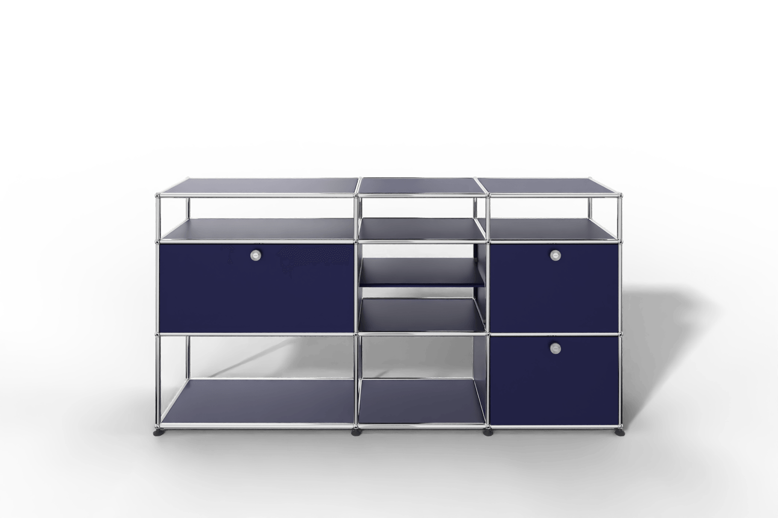 Sideboard mit offenen Elementen und Klapptüren Produktbild