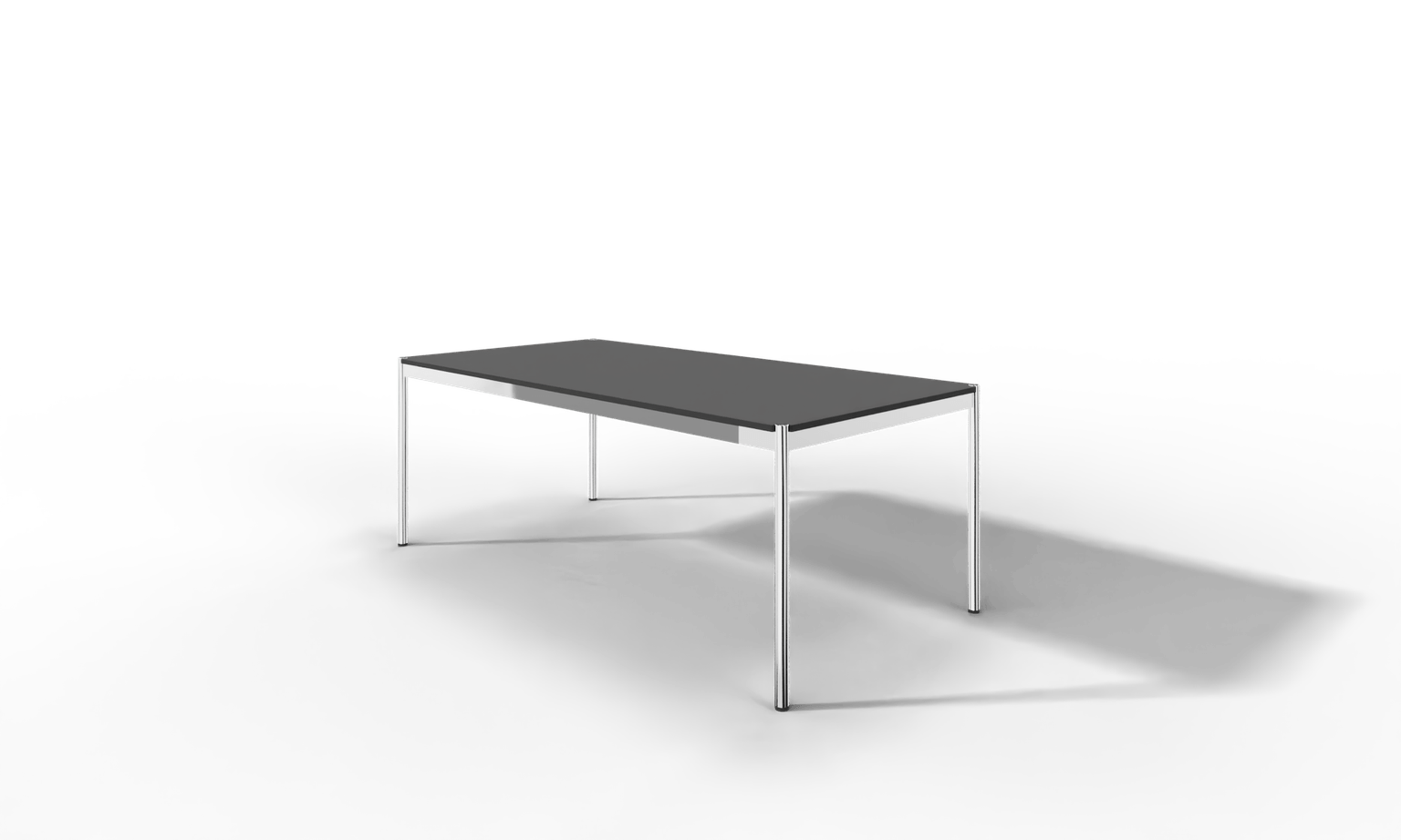 USM Haller Tisch, Tiefe 1000 mm, in Fenix, aus 3 Farben wählbar, Tischlänge wählbar Produktbild