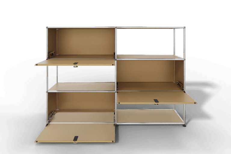 USM Haller Highboard/Raumteiler, 3 offene Elemente, 3 Klapptüren Produktbild