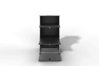 USM Haller schmales Highboard mit 3 Klapptüren. Produktbild