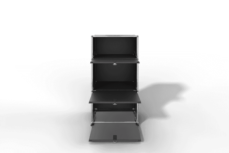 USM Haller schmales Highboard mit 3 Klapptüren. Produktbild