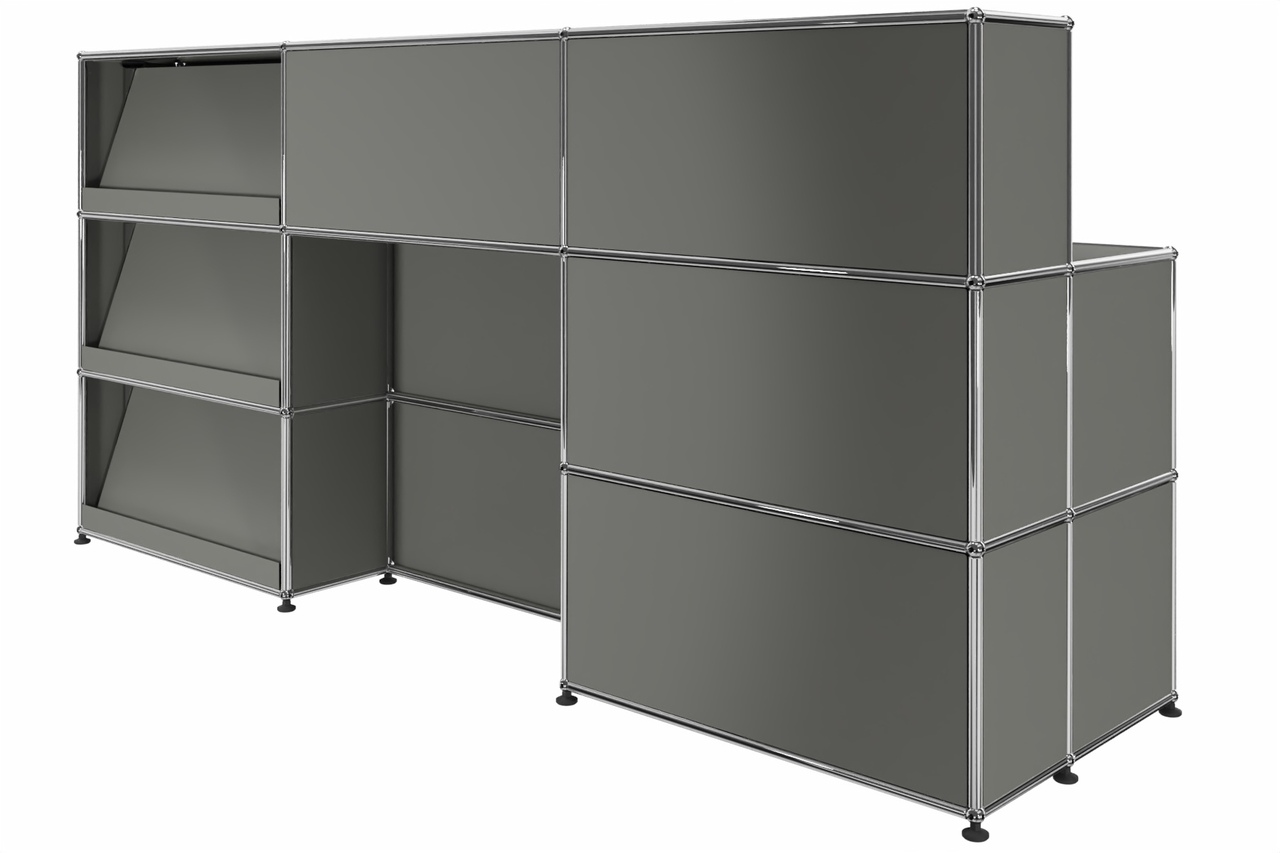 USM Haller Theke mit Schreibtisch Produktbild