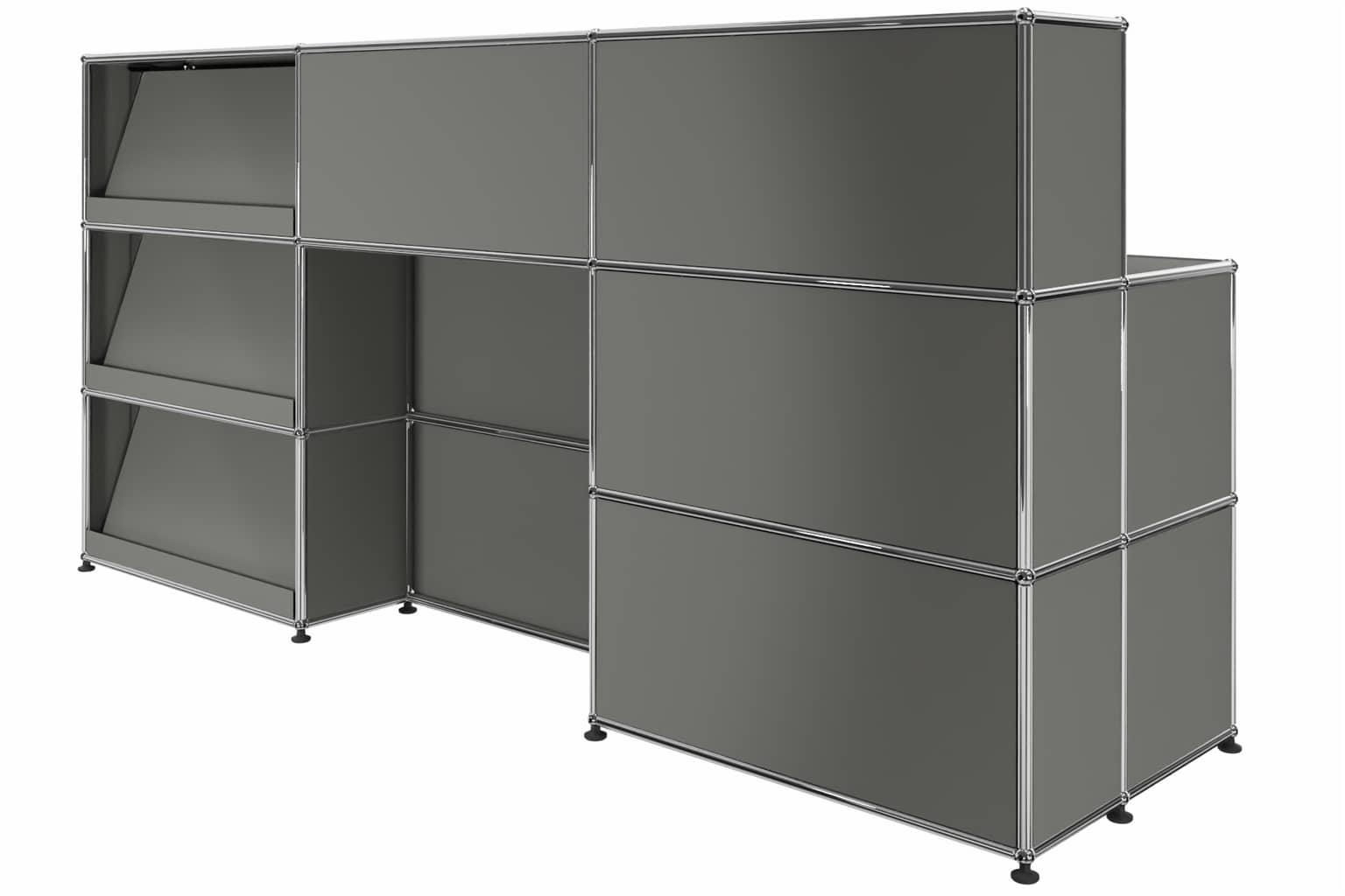 USM Haller Theke mit Schreibtisch Produktbild
