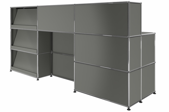 USM Haller Theke mit Schreibtisch