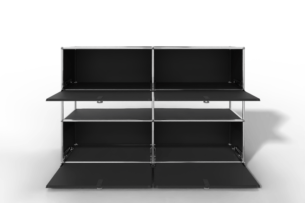 USM Haller Highboard mit 4 Klapptüren und offener Ebene Produktbild