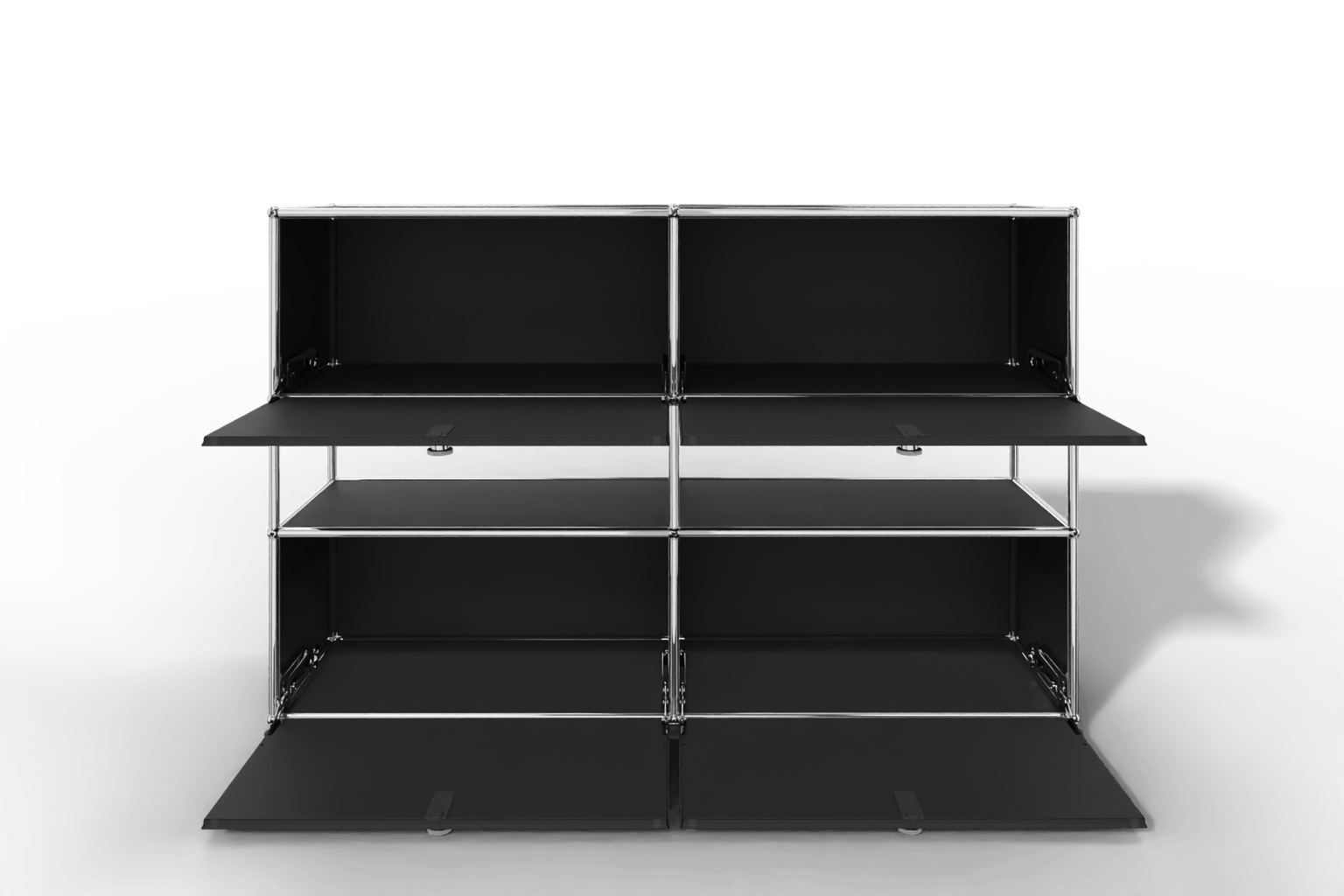 USM Haller Highboard mit 4 Klapptüren und offener Ebene Produktbild