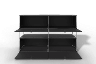 USM Haller Highboard mit 4 Klapptüren und offener Ebene Produktbild