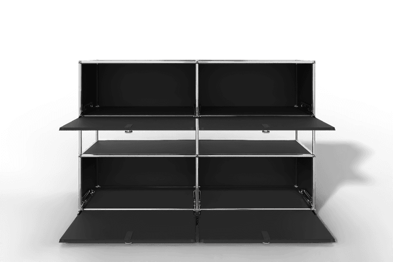 USM Haller Highboard mit 4 Klapptüren und offener Ebene Produktbild