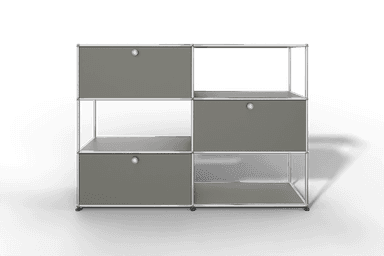 USM Haller Highboard/Raumteiler, 3 offene Elemente, 3 Klapptüren Produktbild