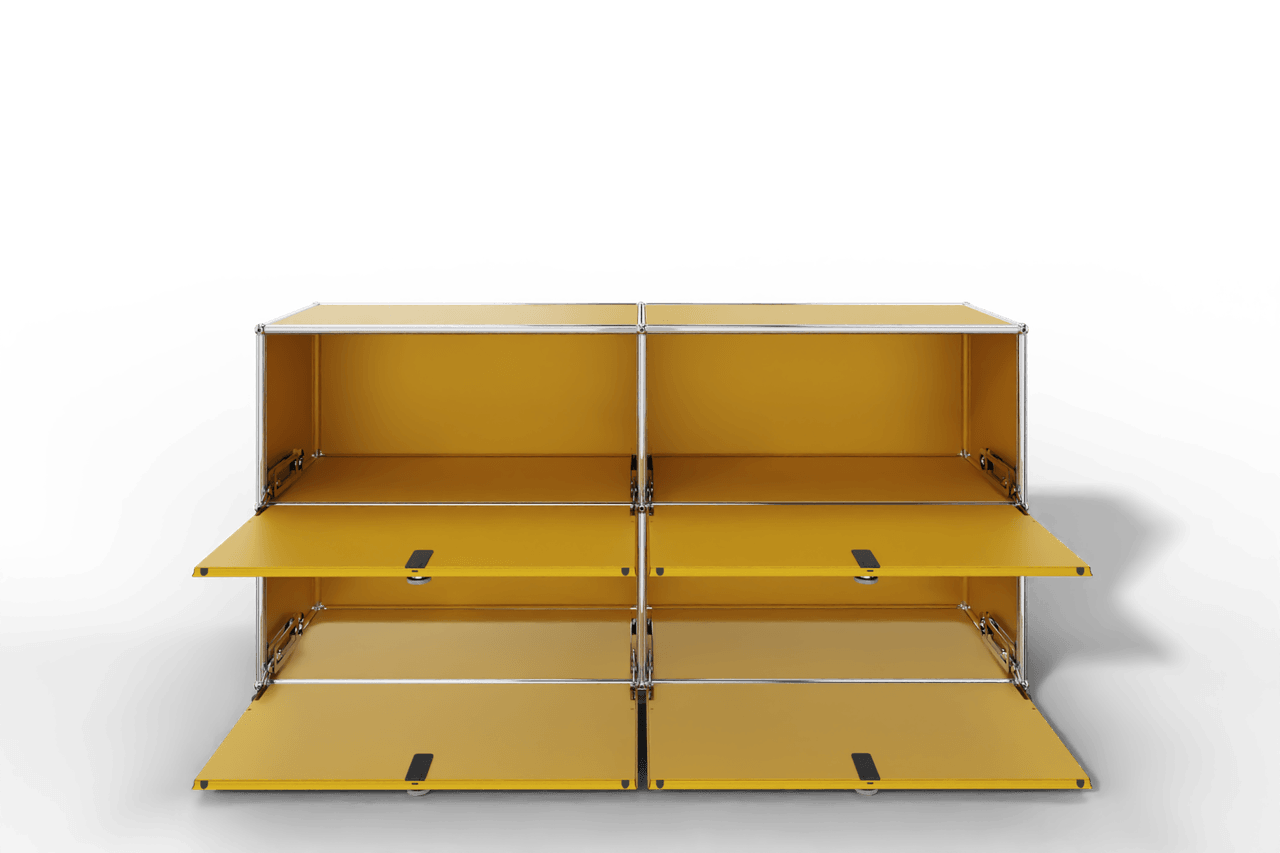 Farbe wählbar - USM Haller Sideboard, mit 4 Klapptüren Produktbild