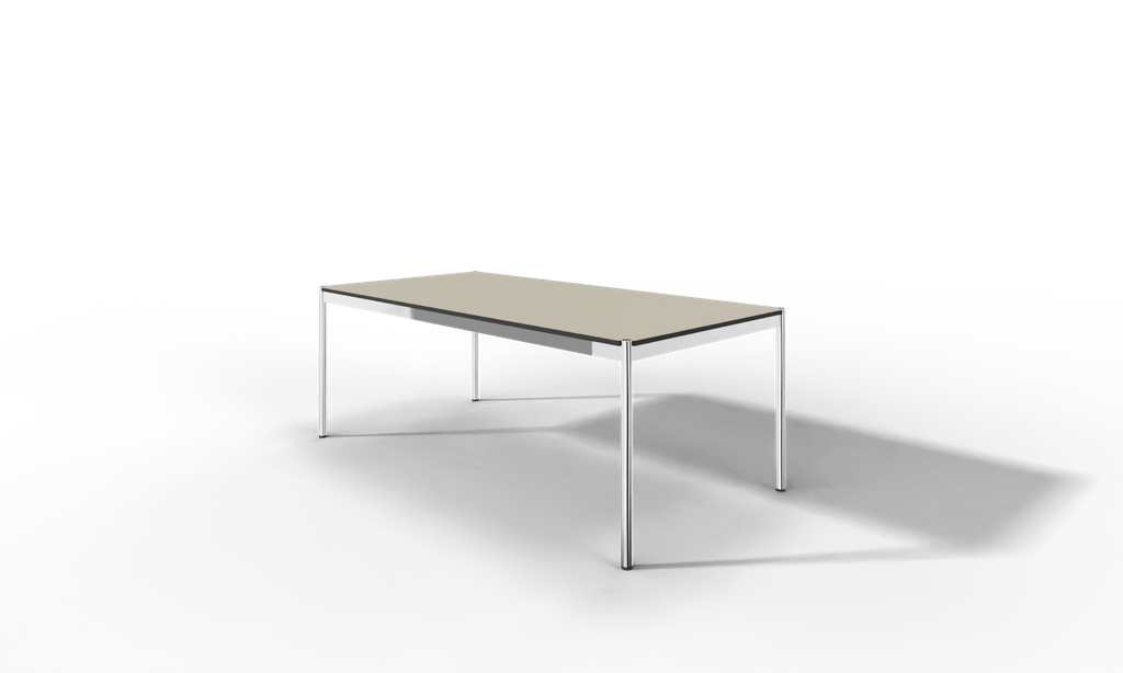 USM Haller Tisch, Tiefe 1000 mm, Linoleum beschichtet, aus 5 Farben wählbar, Tischlänge wählbar Produktbild