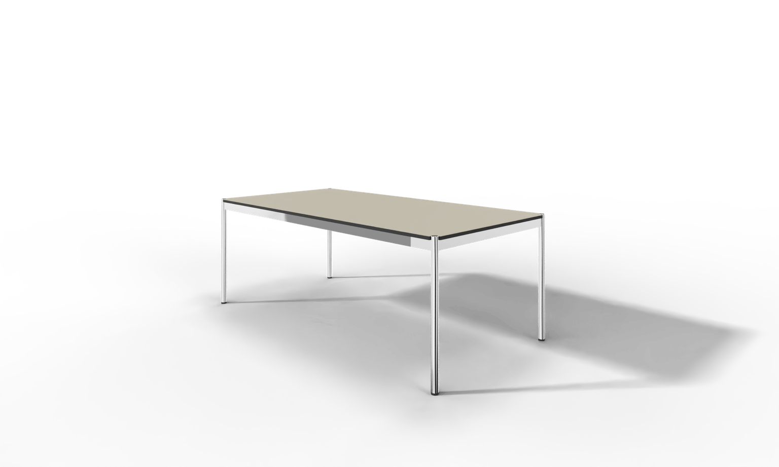 USM Haller Tisch, Tiefe 1000 mm, Linoleum beschichtet, aus 5 Farben wählbar, Tischlänge wählbar Produktbild