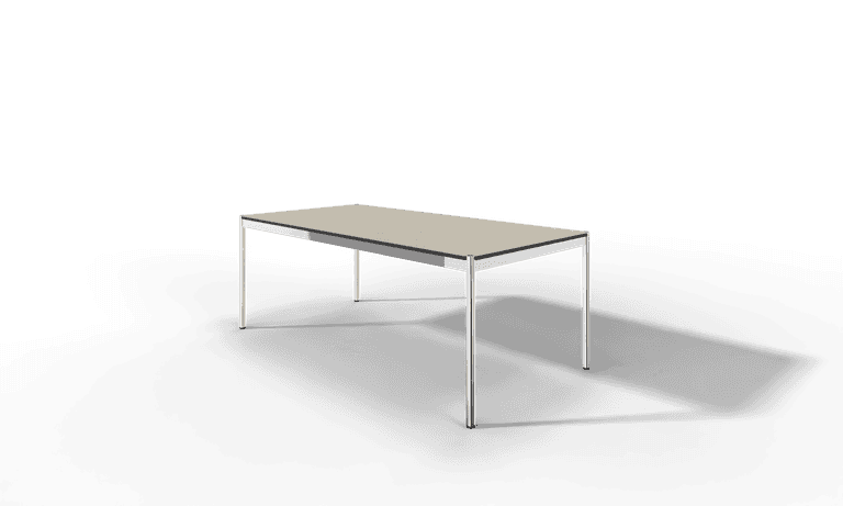 USM Haller Tisch, Tiefe 1000 mm, Linoleum beschichtet, aus 5 Farben wählbar, Tischlänge wählbar Produktbild