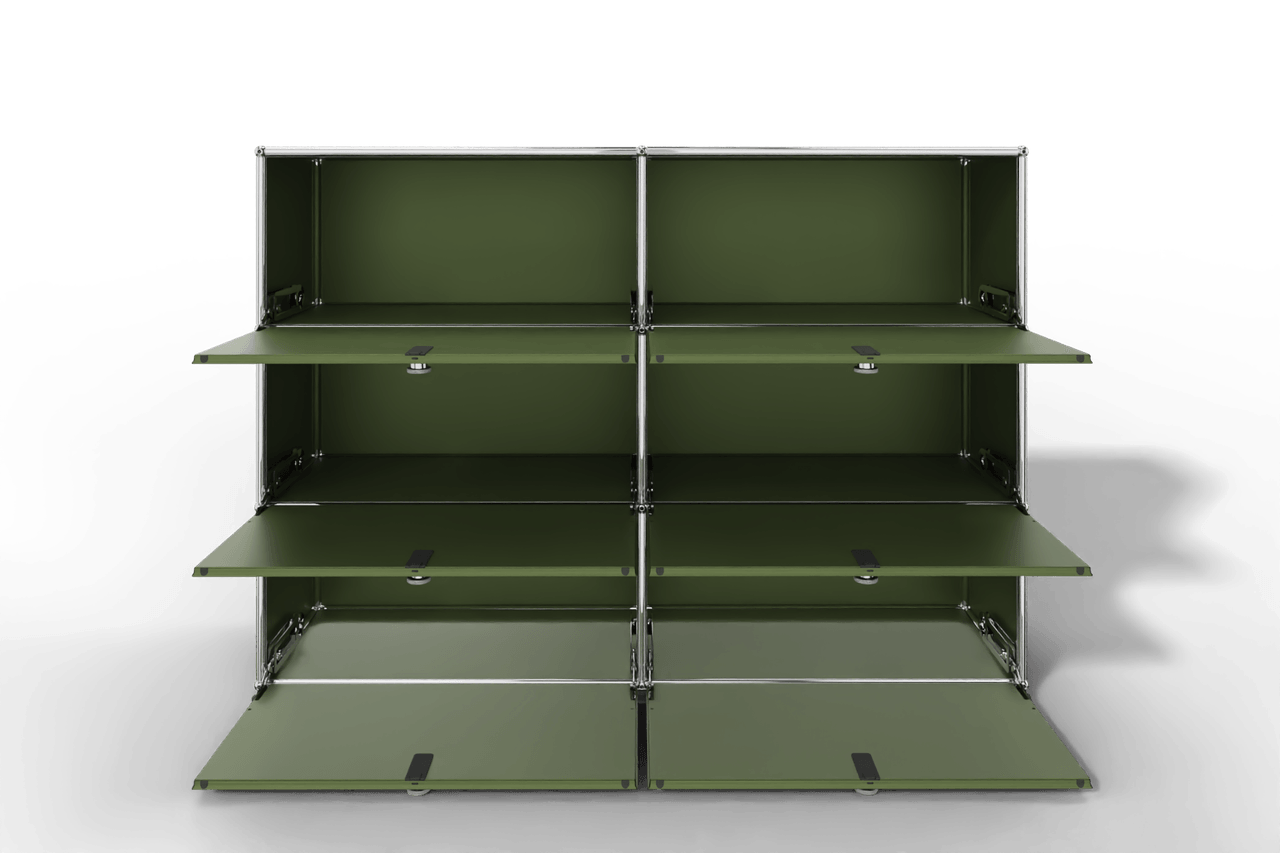 USM Haller Highboard, mit 6 Klapptüren, von Paul Schärer & Fritz Haller Produktbild