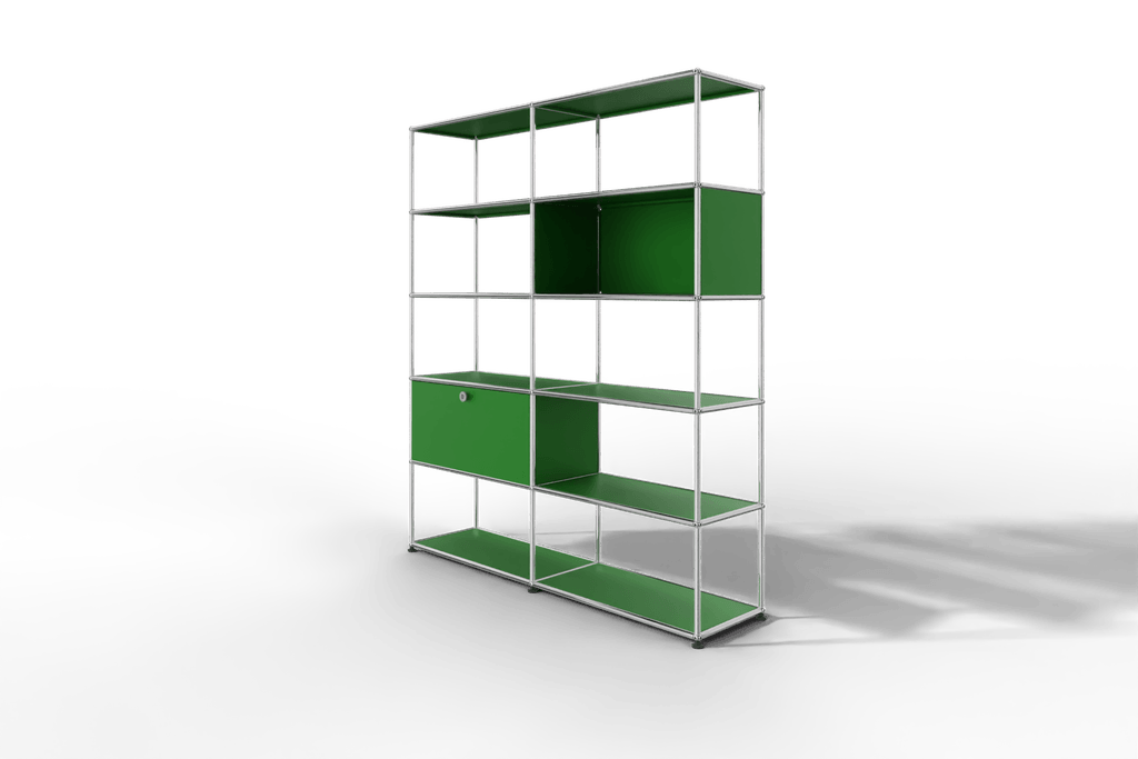 USM Haller Regalwand, offene und geschlossene Fächer kombiniert Produktbild