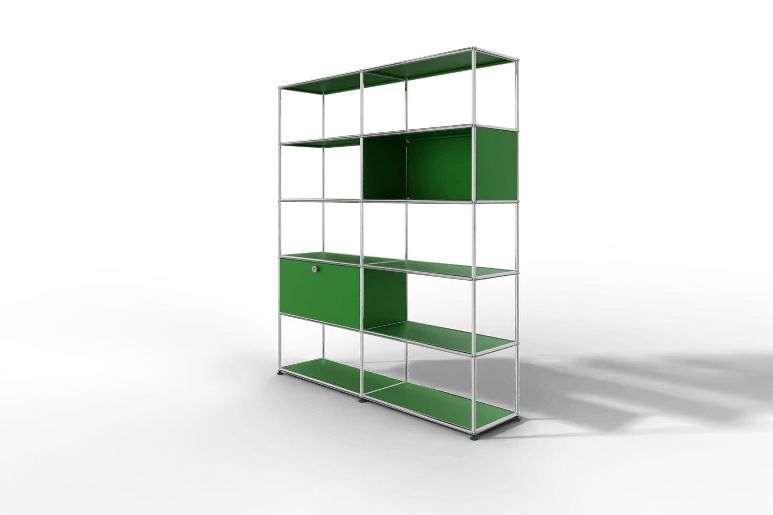 USM Haller Regalwand, offene und geschlossene Fächer kombiniert Produktbild