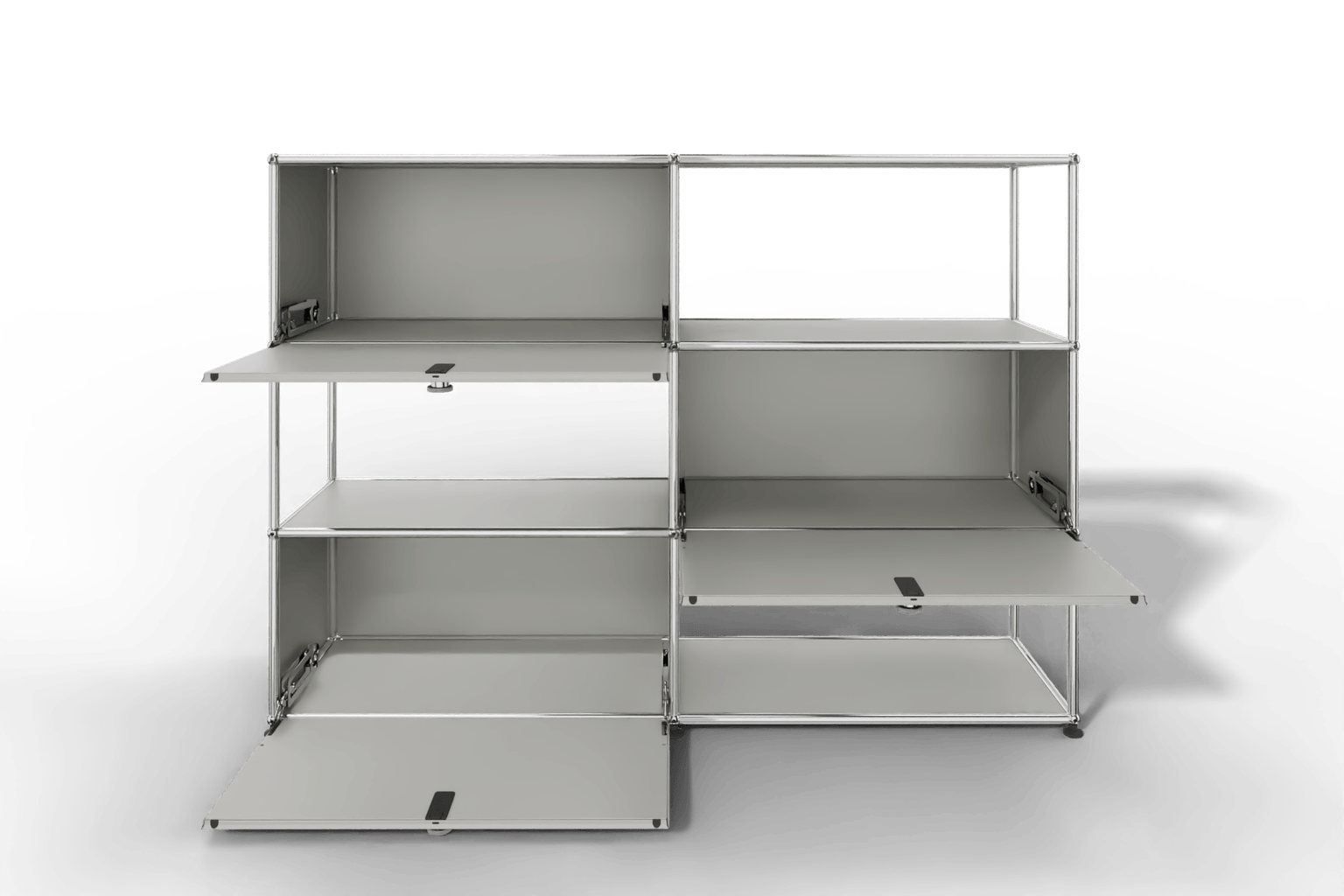 USM Haller Highboard/Raumteiler, 3 offene Elemente, 3 Klapptüren Produktbild