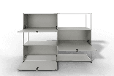 USM Haller Highboard/Raumteiler, 3 offene Elemente, 3 Klapptüren Produktbild