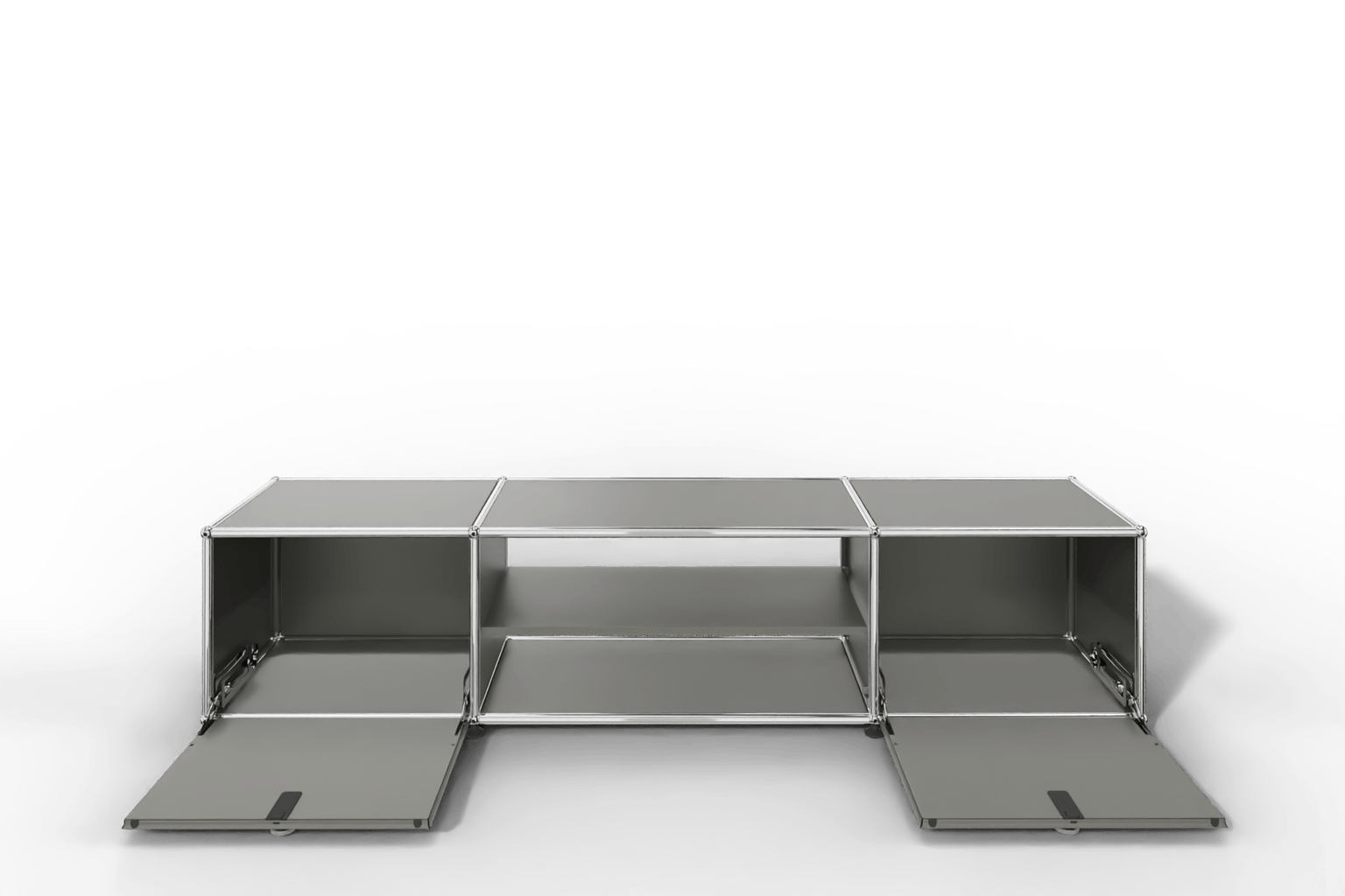 USM Haller TV-Lowboard mit Mittelteil und Zwischentablar Produktbild