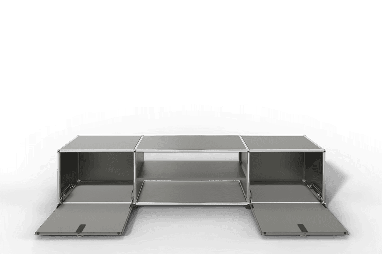 USM Haller TV-Lowboard mit Mittelteil und Zwischentablar Produktbild