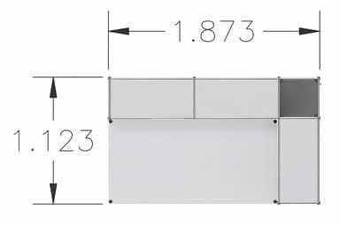 USM Haller Theke inkl. Vitrine V1 Produktbild