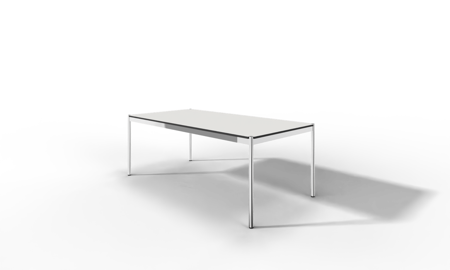USM Haller Tisch, Tiefe 1000 mm, in Fenix, aus 3 Farben wählbar, Tischlänge wählbar Produktbild