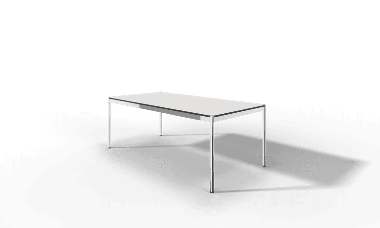 USM Haller Tisch, Tiefe 1000 mm, in Fenix, aus 3 Farben wählbar, Tischlänge wählbar Produktbild