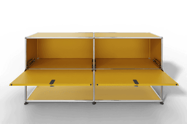 USM Haller Sideboard, 2 Klapptüren, untere Ebene offen Produktbild