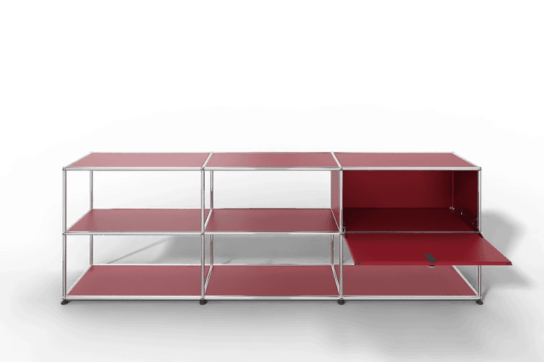 USM Haller Sideboard offen mit einer Klapptüre Produktbild