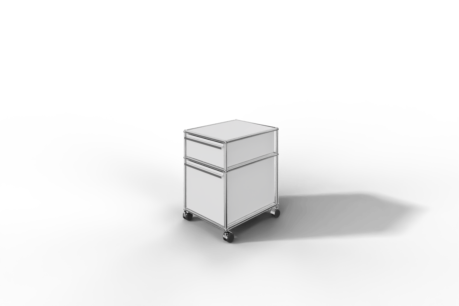 USM Haller Rollcontainer mit Hängeregistratur, wahlweise abschließbar. 14 Farben konfigurierbar. Produktbild