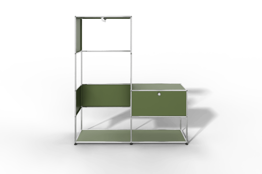 USM Haller Garderobe, 1500 mm breit, mit Klapptüre