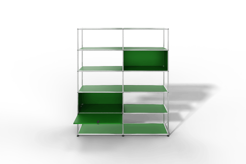 USM Haller Regalwand, offene und geschlossene Fächer kombiniert Produktbild
